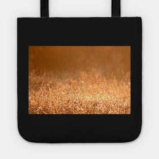 Golden grass field in the summer mountain photography Tote