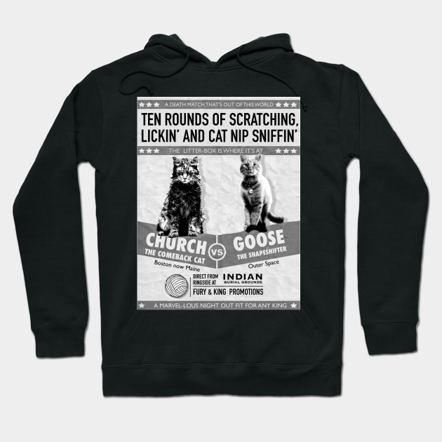 Goose Vs Church Cat Fight Goose The Cat Hoodie Teepublic Au