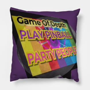 Play Pinball Party People Pillow