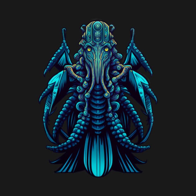 Blue Pirate Octopus by gblackid