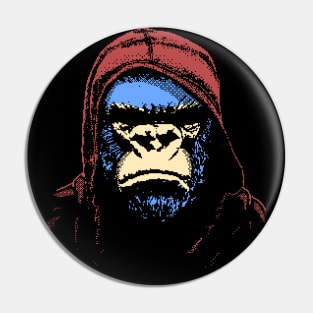 gorilla face (variant) Pin