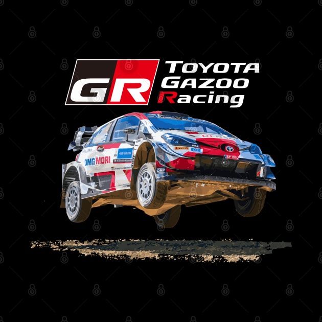 WRC TOYOTA GR YARIS - gazoo racing Sebastien Ogier Elfyn Evans Jump by cowtown_cowboy