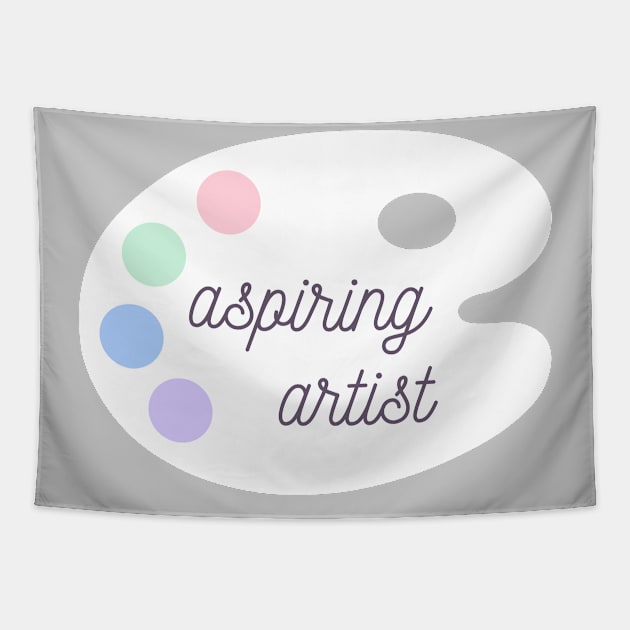 Aspiring artist palette Tapestry by Oricca