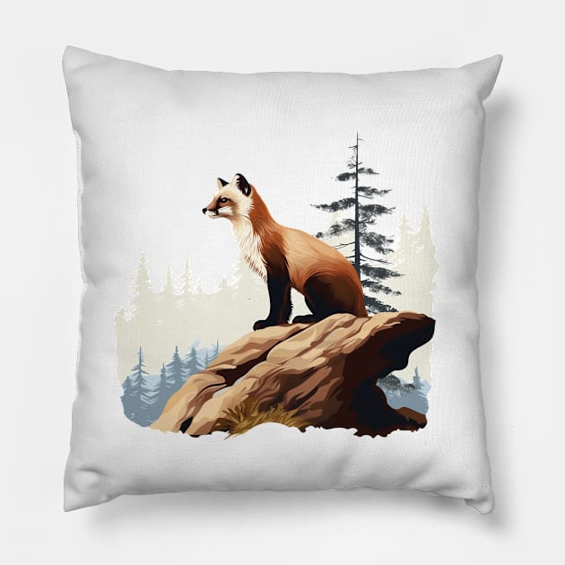 Pine Marten Pillow by zooleisurelife