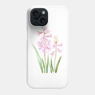 2 pink hyacinth flowers Phone Case