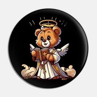 Angel Teddy bear Pin