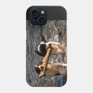 Springer Spaniels Working Together Phone Case