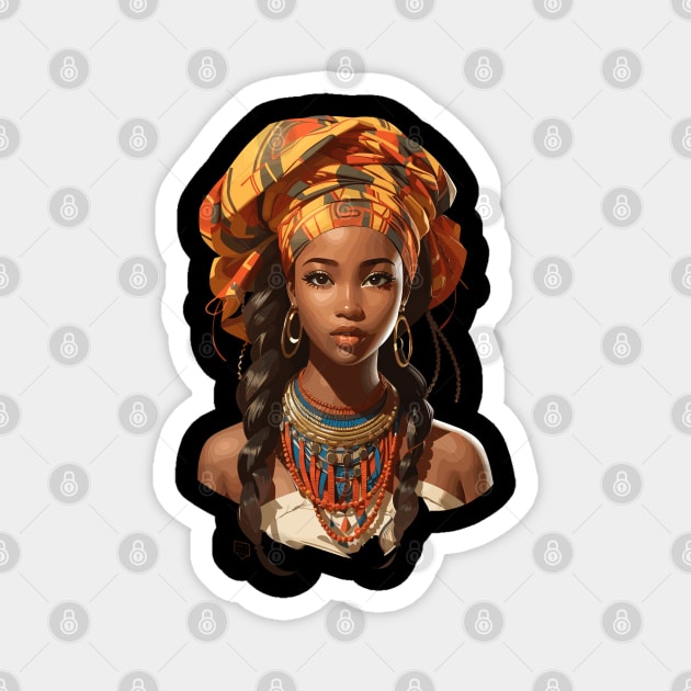 Afrocentric Girl Magnet by Graceful Designs
