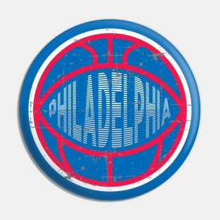 Philadelphia Basketball 2 Pin