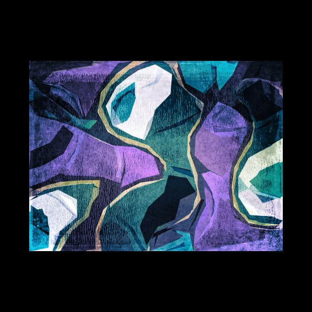 Blue And Green Abstract Art by perkinsdesigns