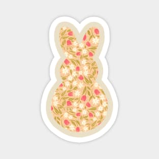 Bunny Spring Flowers Magnet