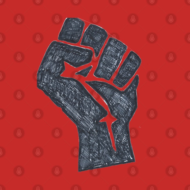 Hand Drawn Fist by gasmacaroni