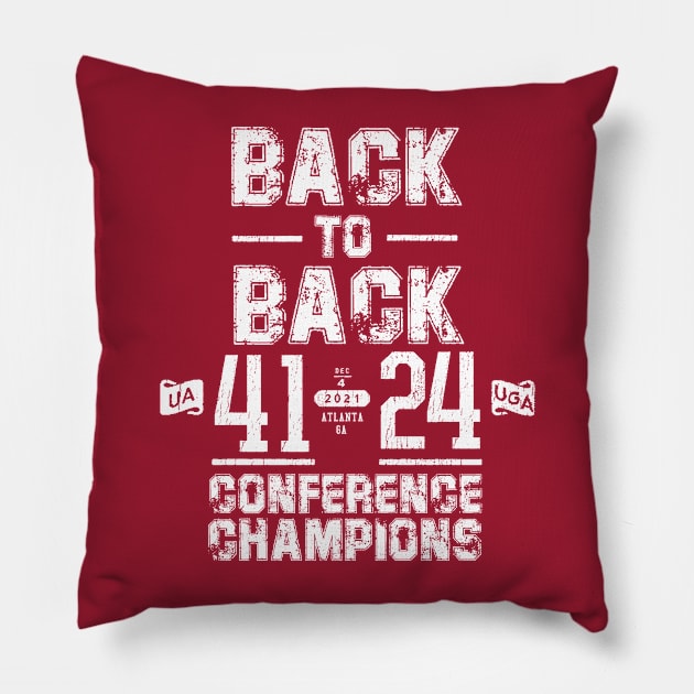 BACK TO BACK CONFERENCE CHAMPS Pillow by thedeuce