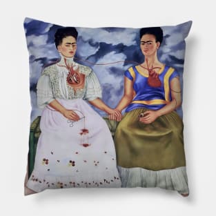 The Two Fridas by Frida Kahlo Pillow