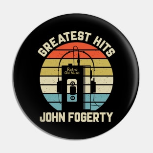 Greatest Hits John Retro Walkman Fogerty Vintage Art Pin