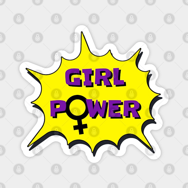 Power Girl Magnet by Tinteart