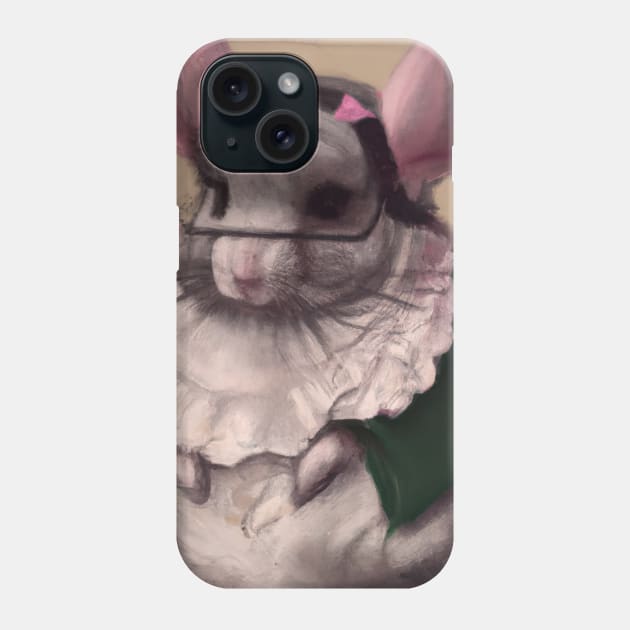 Librarian Chinchilla Phone Case by maxcode