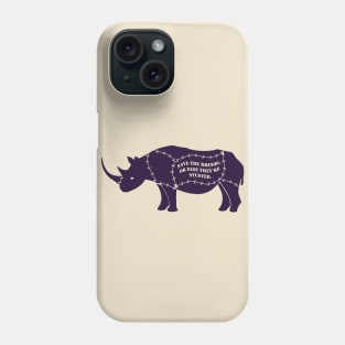 Save the Rhinos Phone Case