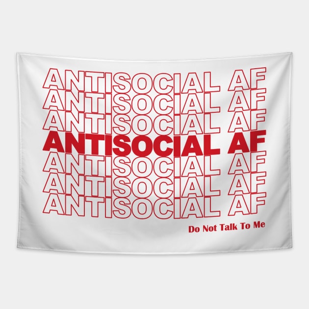 Antisocial AF - Do Not Talk To Me Tapestry by Nirvanax Studio