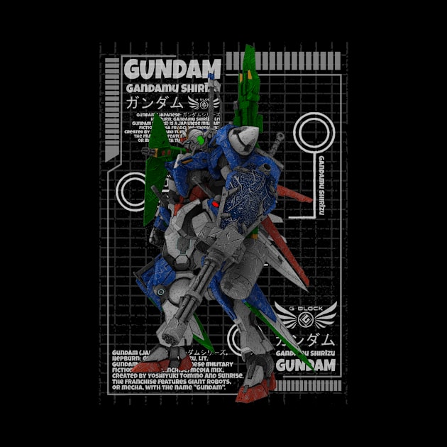 GN-001 Gundam Exia by gblackid