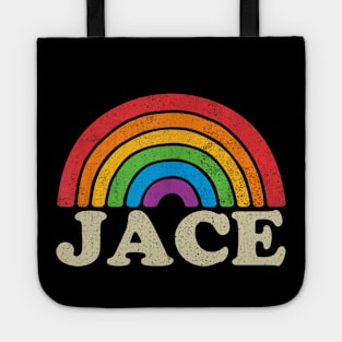 Jace - Retro Rainbow Flag Vintage-Style Tote