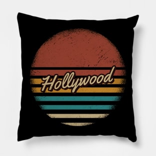 Hollywood Vintage Text Pillow