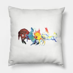 Elemental Horses Pillow