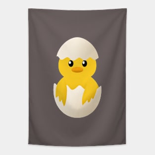 Easter chick in eggshell Tapestry