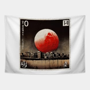 red moon # 003 Tapestry