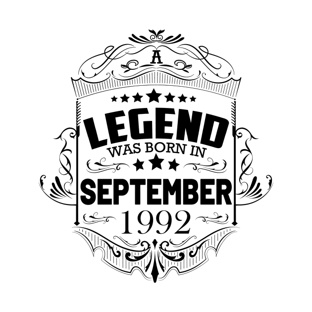 A legend was born in September 1992 by HBfunshirts