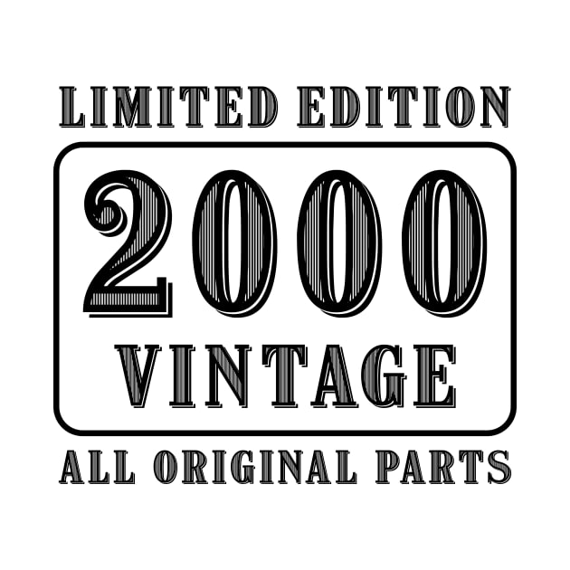 All original parts vintage 2000 limited edition birthday by colorsplash