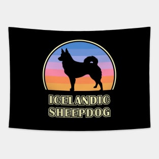 Icelandic Sheepdog Vintage Sunset Dog Tapestry