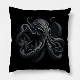 realistic kraken design Pillow