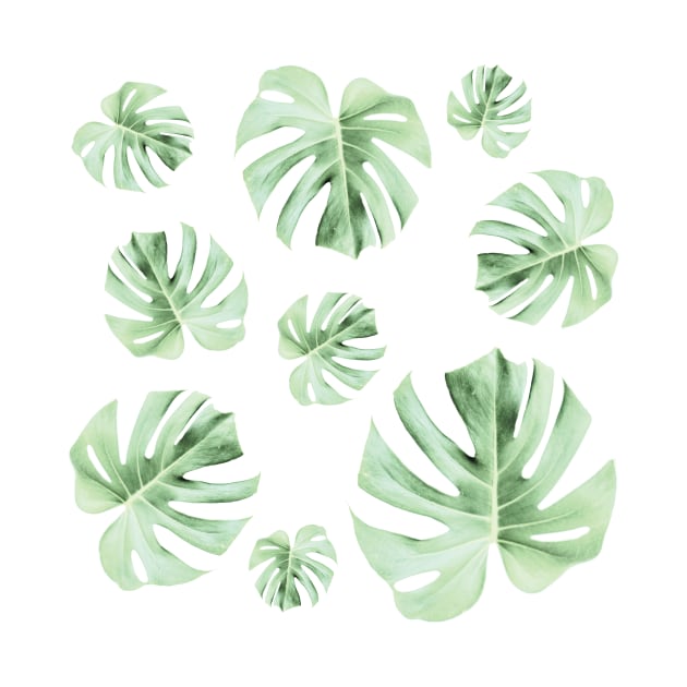 Tropical Green Leaves by peachesinthewild