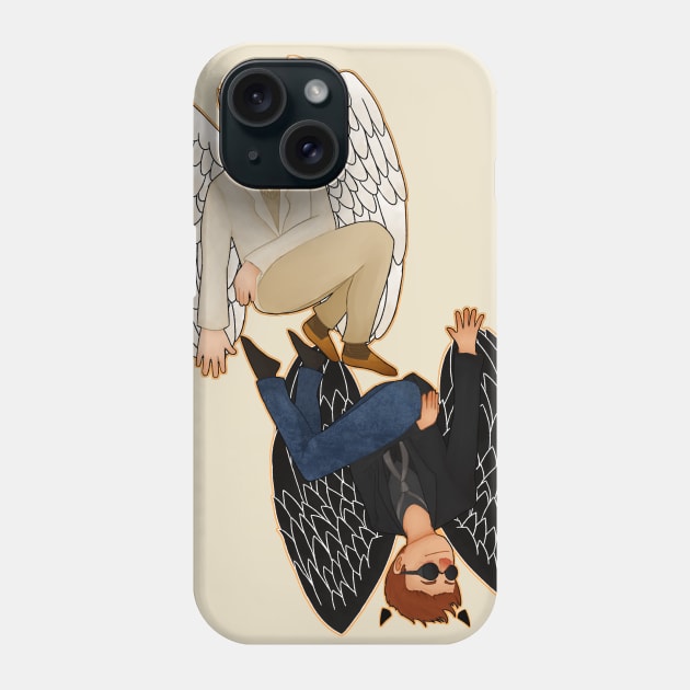 Good omens Crowley Aziraphale Phone Case by tardisgrump