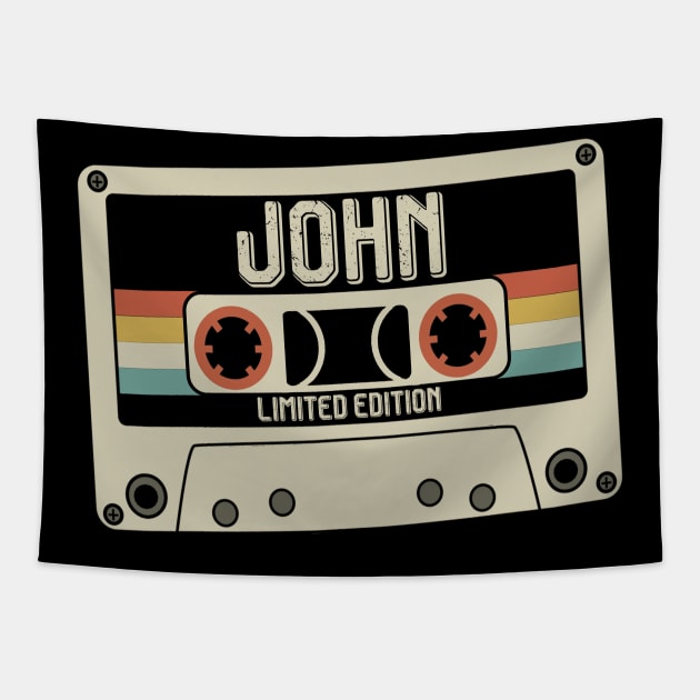 John - Limited Edition - Vintage Style Tapestry by Debbie Art