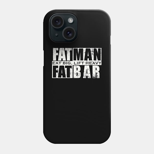 Fat Man Fat Bar Phone Case by PowerliftingT