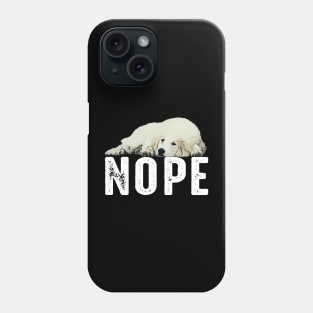 Urban Pyrenees Parade Tee Talk Triumph for Dog NOPE Enthusiasts Phone Case