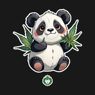 Weed cute panda T-Shirt