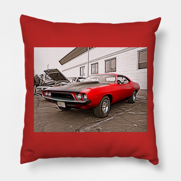 '70 Challenger Pillow by Hot Rod America