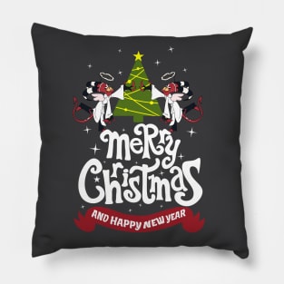 Helluva Boss - Merry Christmas and Happy New Year! Pillow