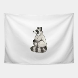 Woodland Raccoon Tapestry