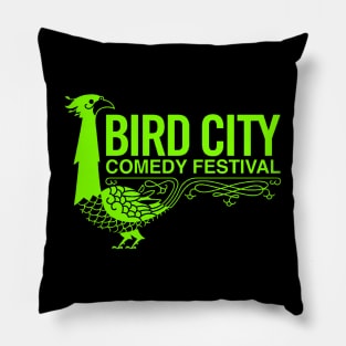 Classic Logo in Neon Green Pillow