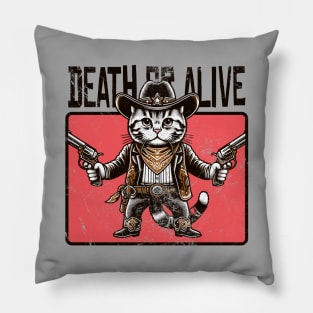 Cowboy Cat - Meowdy Pillow