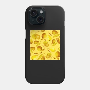 Green fruits yellow toned Phone Case