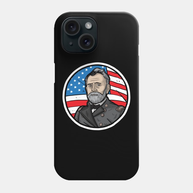 Ulysses S. Grant Phone Case by Baddest Shirt Co.