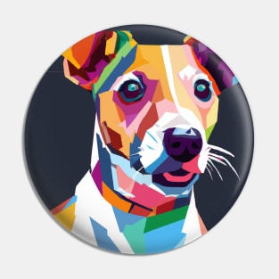 Jack Russell Terrier Pop Art - Dog Lover Gifts Pin