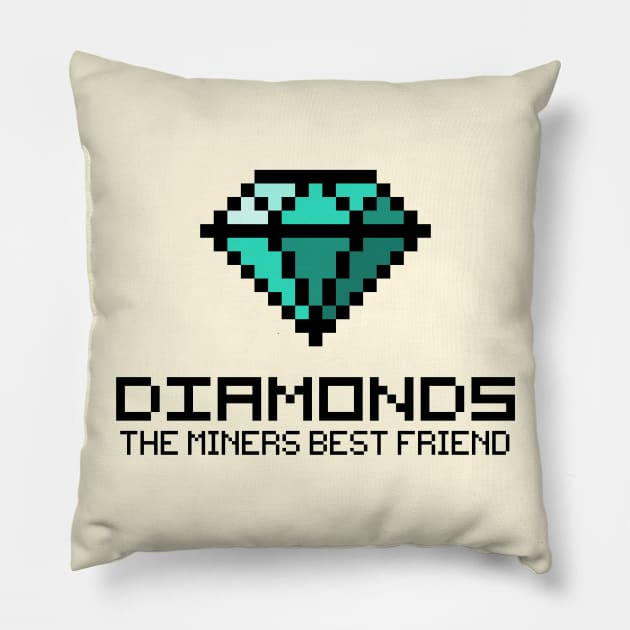 Diamonds are the miners best friend v2 Pillow by hardwear