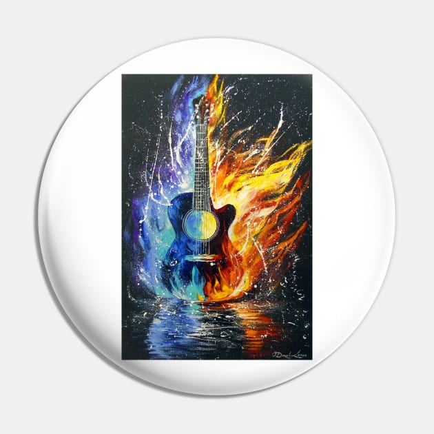 Bass guitar Pin by OLHADARCHUKART