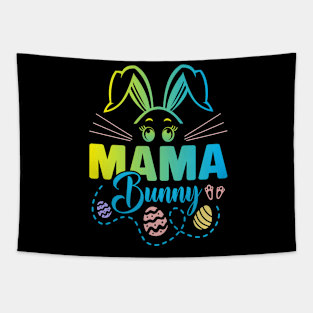 Mama Bunny Easter Bunny Egg Hunting Happy Easter Day Tapestry